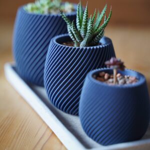 Tree Pots 3 pcs (Without Tray)